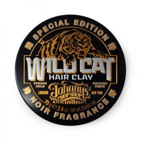 Johnnys Chop Shop Глина для устойчивой фиксации волос Wild Cat Hair Clay Special Edition, 70 г. фото