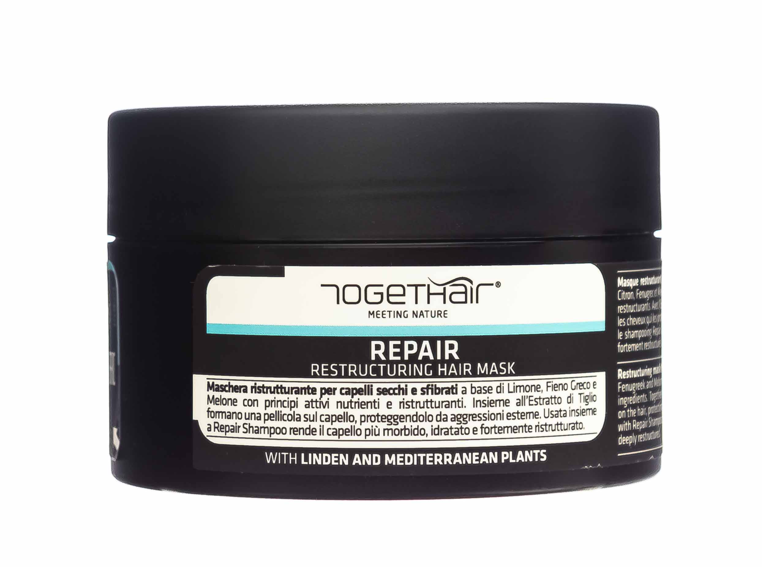 togethair восстанавливающий шампунь для ломких и повреждённых волос 1000 мл togethair repair Togethair Восстанавливающая маска для ломких и поврежденных волос, 250 мл (Togethair, Repair)