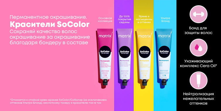 Socolor Matrix окрашивание